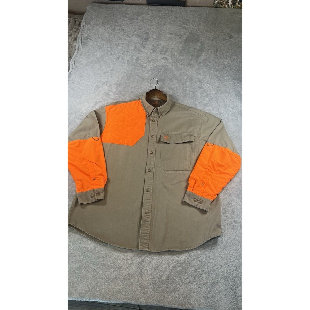 Game Winner Hunting Shooting Shirt Mens XL Long Sleeve But-Up Outdoor Quilted Pd